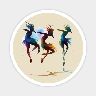 Dance In The Dust Storm Kokopelli Art Magnet